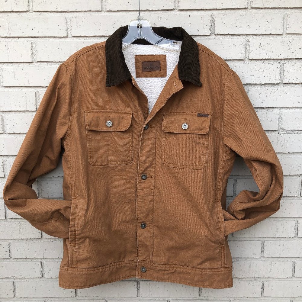 EUC Woolrich Canvas Sherpa Lined Jacket - XL
